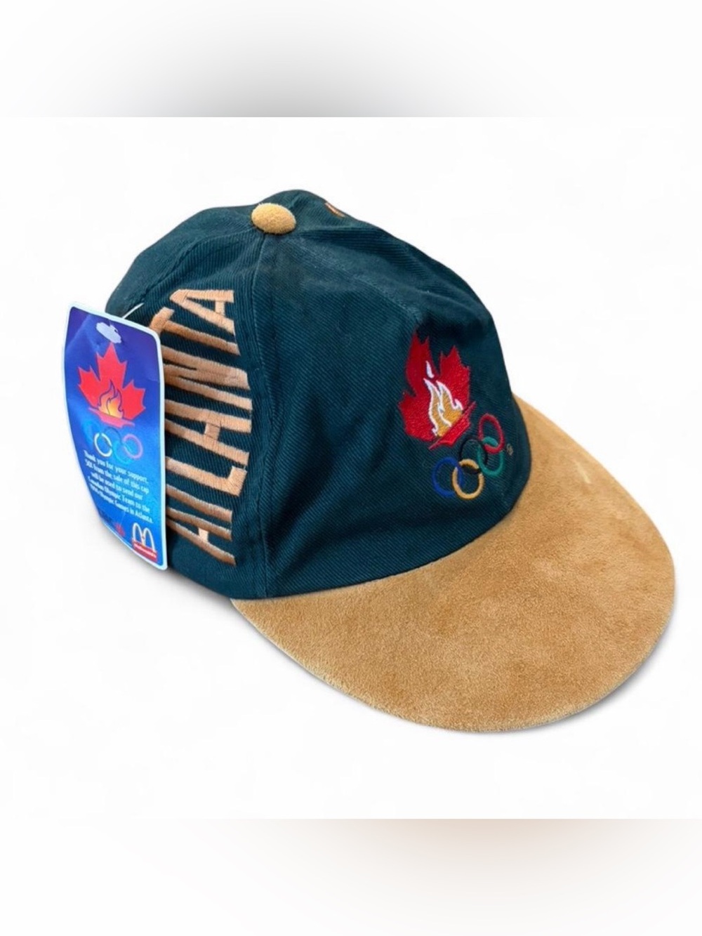 NWT VINTAGE officially licensed 1996 Atlanta Olympics Team Canada green hat